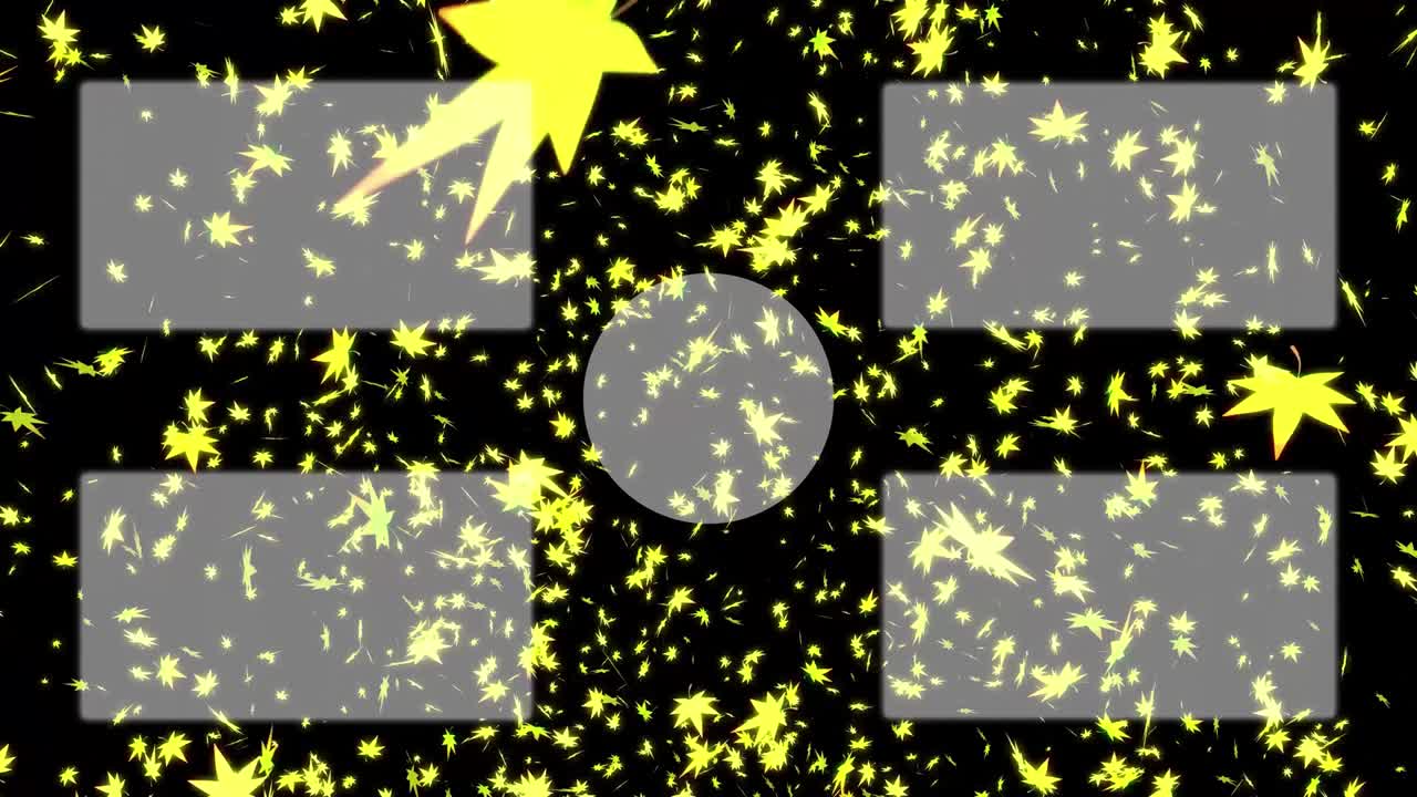 가을 잎 입자 유튜브 엔드 카드 엔딩 스크린 모션 그래픽