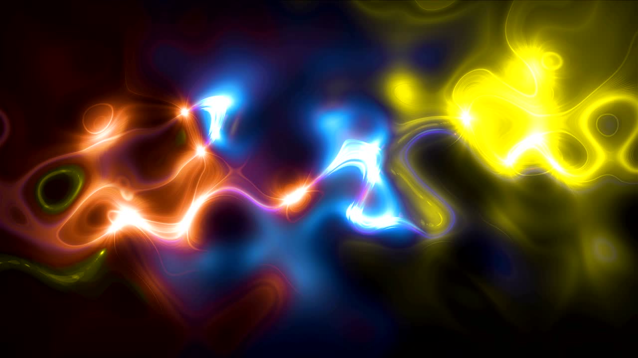 plasma, tormenta de trueno espacio abstracto, fondo de representación en 3d
