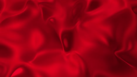 red metallic wave liquid background. glamour satin lava texture 3d rendering loop 4k