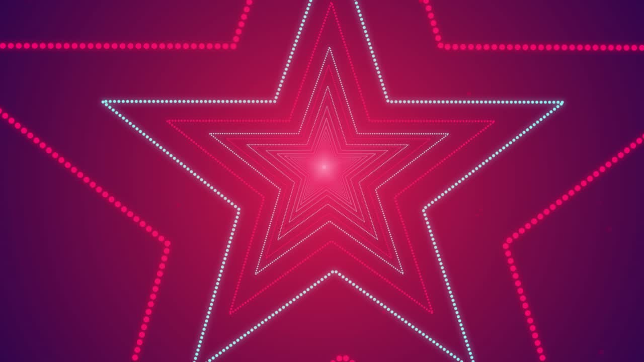 Abstract Star Tunnel Animation