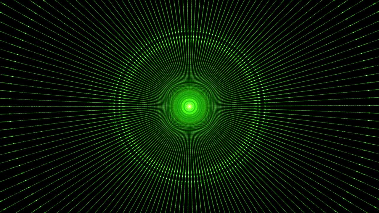 Green Laser Radial Waves