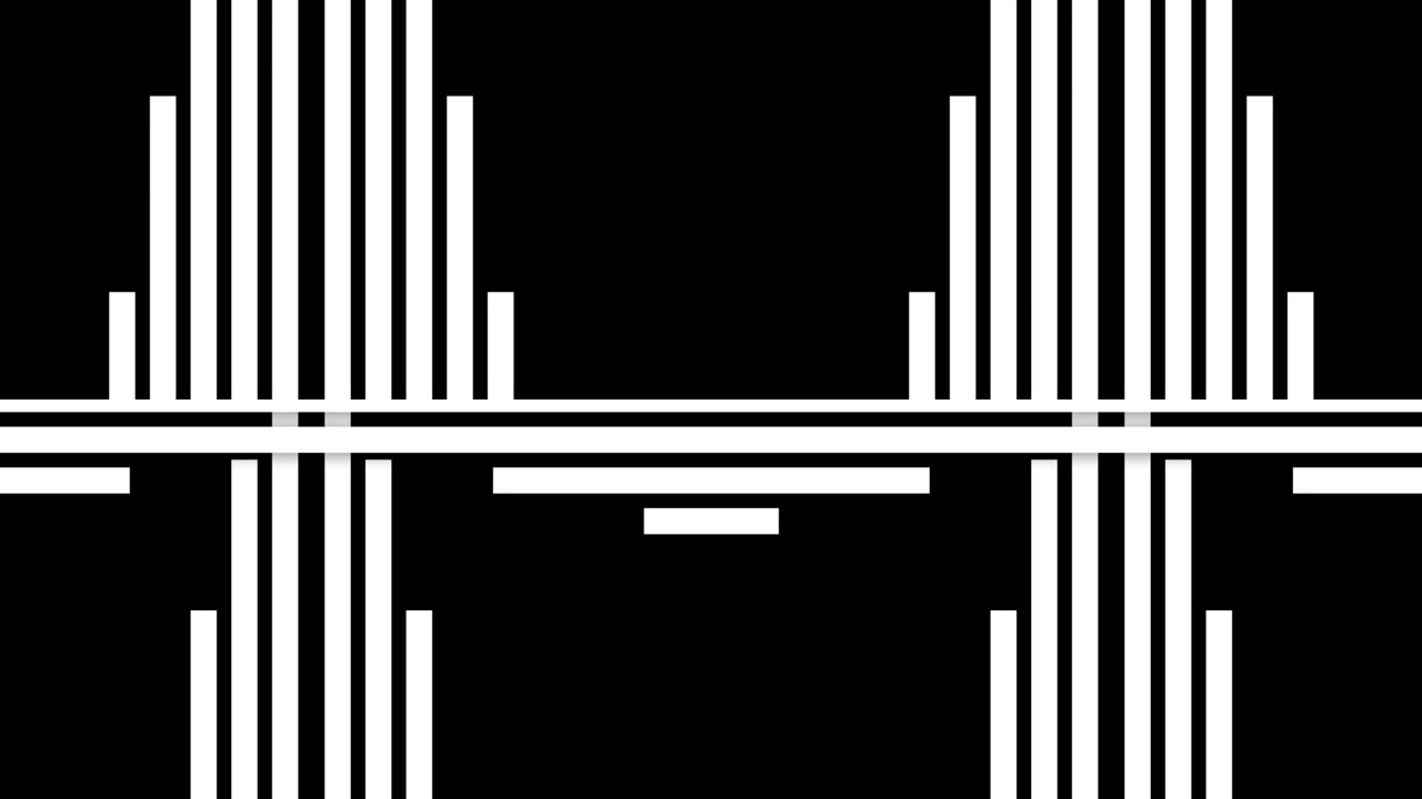 Abstract Black and White Geometric Pattern with Moving Lines