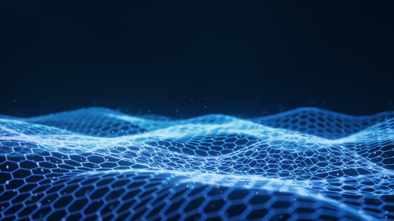 Digital hexagonal graphic background, 3d rendering.