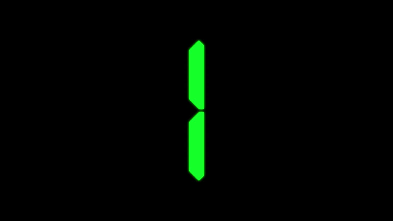 Digital numbers clock countdown timer animation motion graphics