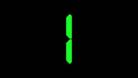 digital numbers clock countdown timer animation motion graphics