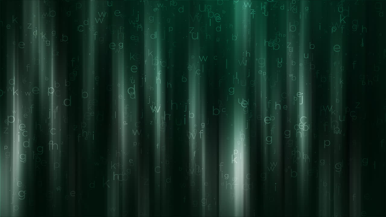 Abstract Dark Green Text Background