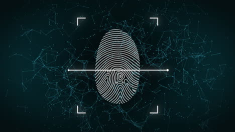 fingerprint scanner against network of connections