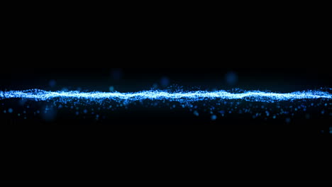 abstract blue particles on a dark background