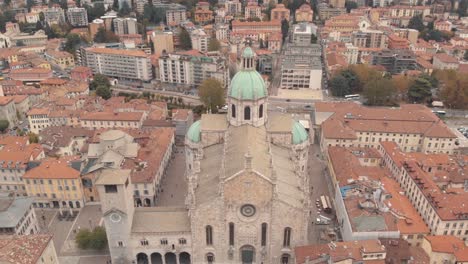 roman catholic cathedral of the city of como, lombardy, italy