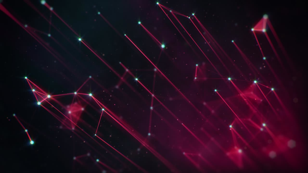 Skewed Pink Plexus Lines and Particles