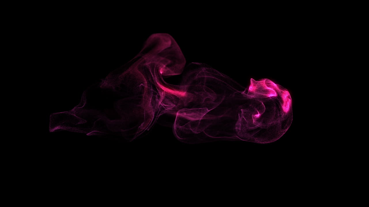 추상적인 분홍색 연기 입자