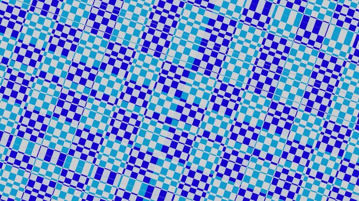 Abstract Geometric Background with Blue and White Diagonal Squares