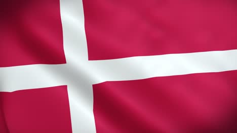 4k national animated sign of denmark, animated denmark flag, denmark flag waving, the national flag of denmark animated.