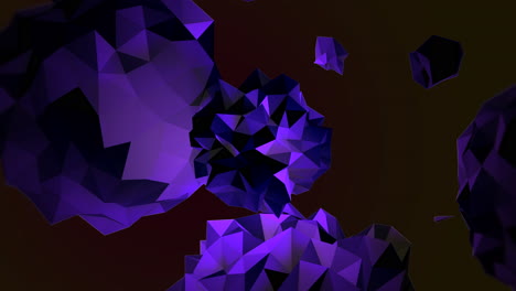 Futuristic-purple-liquid-orb-and-triangles-on-dark-black-gradient