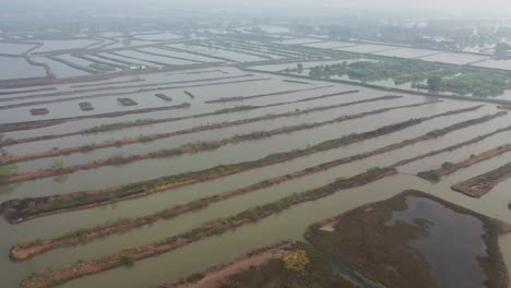 fish farm aerial view