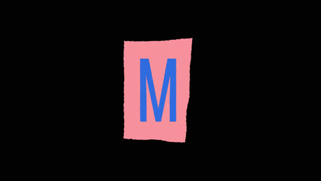 image of the letter m in 3d design