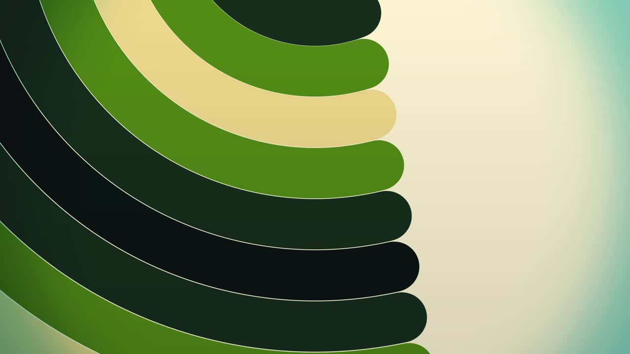 Colorful paint curves spinning with a spectrum of vibrant colors, seamless loop