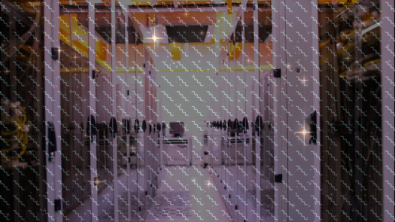 서버를 가로질러 움직이는 파도의 애니메이션