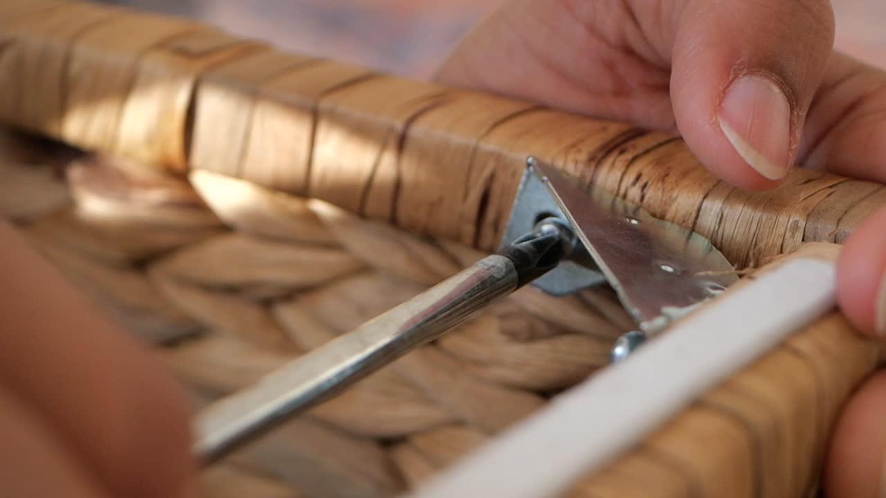 Repairing a Rattan Chair