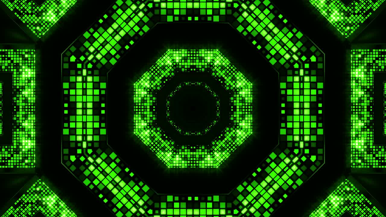 bucle de túnel de fondo verde