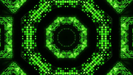 bucle de túnel de fondo verde