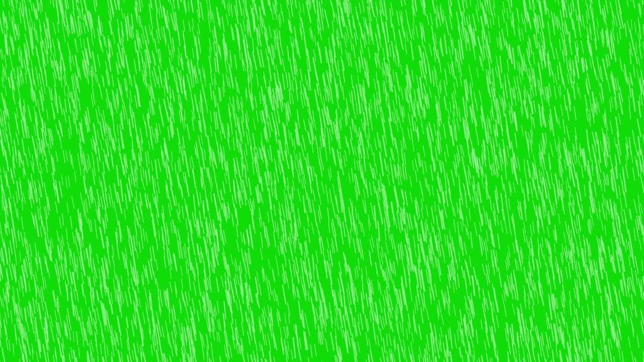 3 diferentes velocidades y direcciones del viento de las gotas de lluvia que caen