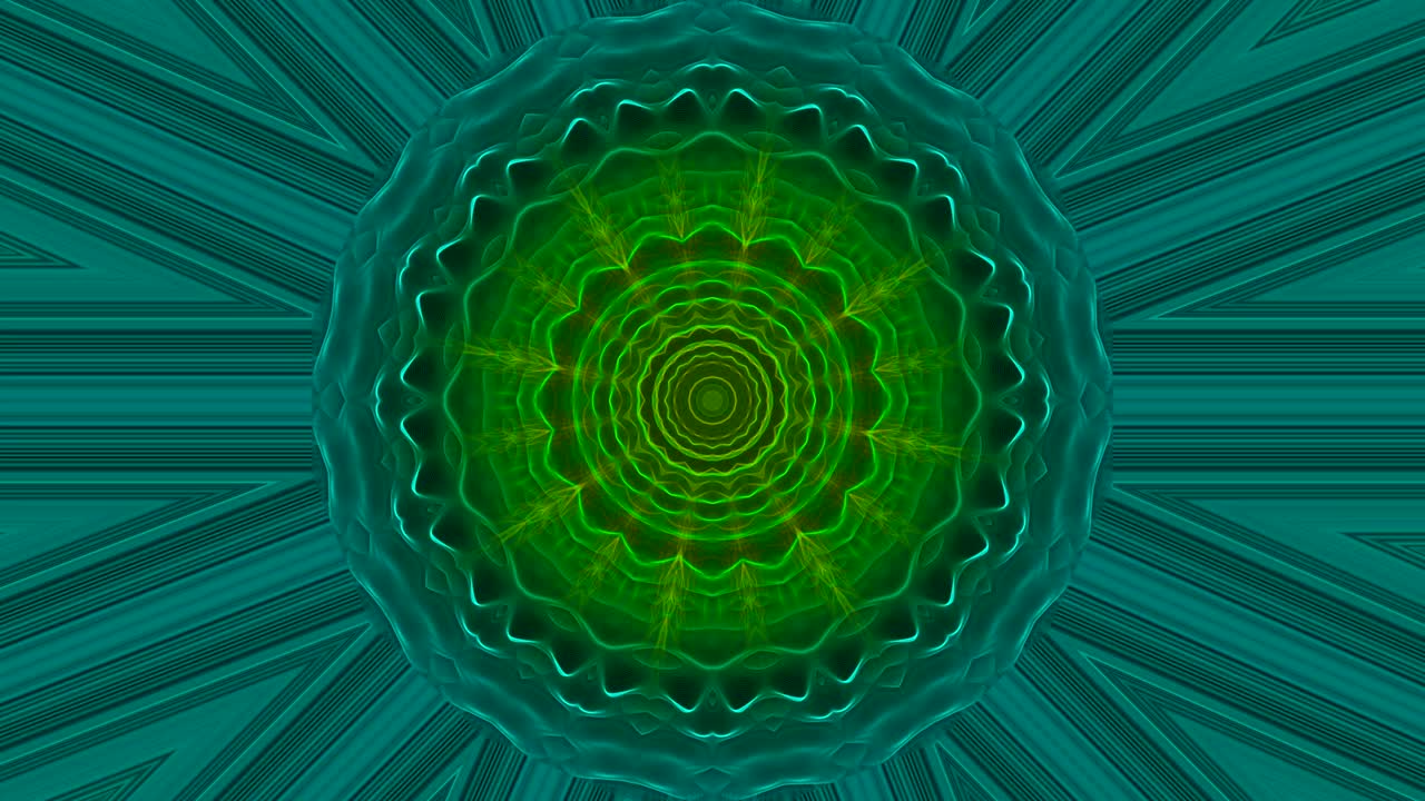 hipnotizante y terapéutico estilo retro de los años 70 caleidoscopio - bucle sin costuras