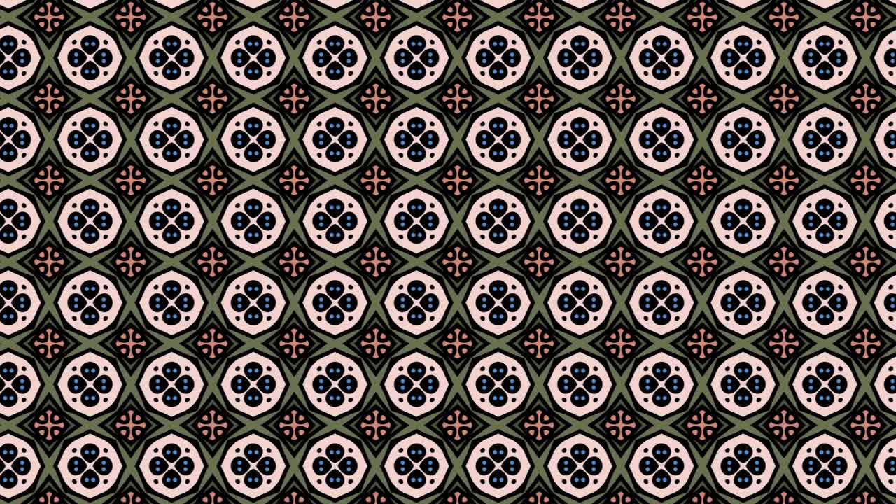 Indigenous Ethnic Tile Pattern Design Backdrop Sliding
