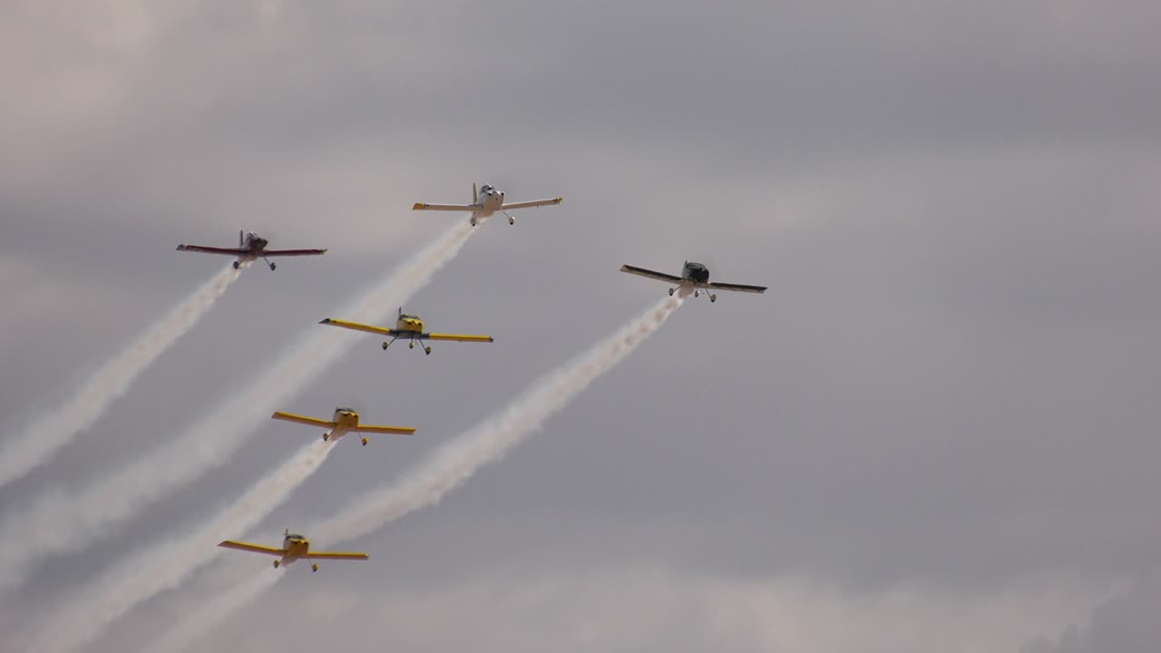 vuelo en formación de aeronaves propulsadas por hélice