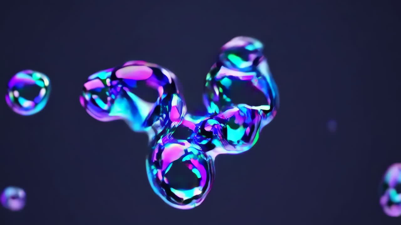 추상적인 다채로운 거품