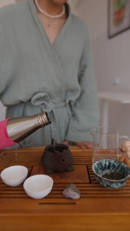 la preparación del té