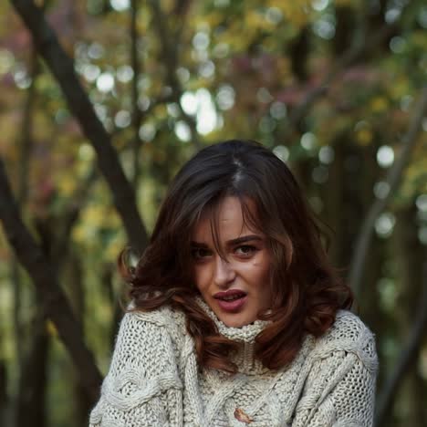 beauty romantic girl outdoors enjoying nature