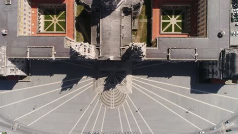 vista desde arriba del único palacio nacional de mafra en portugal