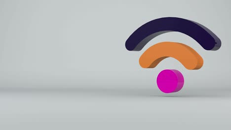el icono de internet inalámbrico wi-fi