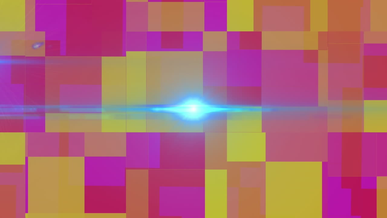 Animation of light blue spots over abstract shapes