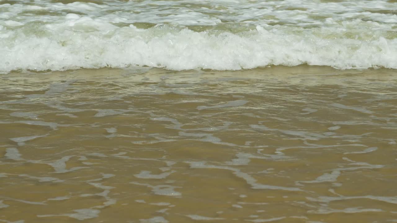 Summer Beautiful View Of Tanjung Aru White Sandy Beach, Small Island, Blue sea water And Green Trees,Sabah,Kota Kinabalu,Malaysia.