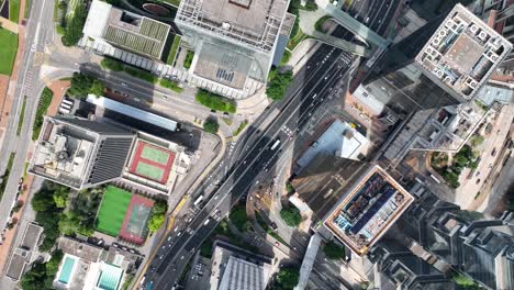aerial view of hong kong government headquarters