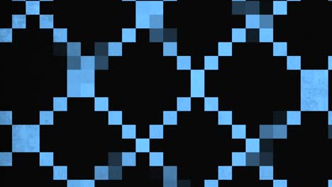 8-Bit-Muster-Mit-Blauen-Quadraten