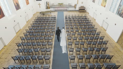 wedding ceremony in a church