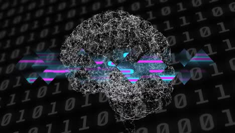 Animation-of-human-brain,-binary-coding-and-data-processing