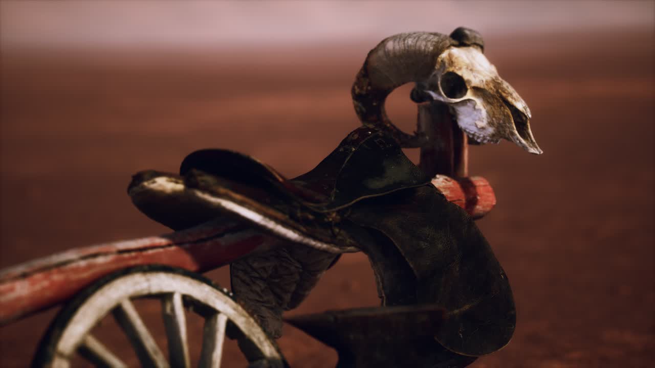 Horse Saddle on the Fence in Monument Valley
