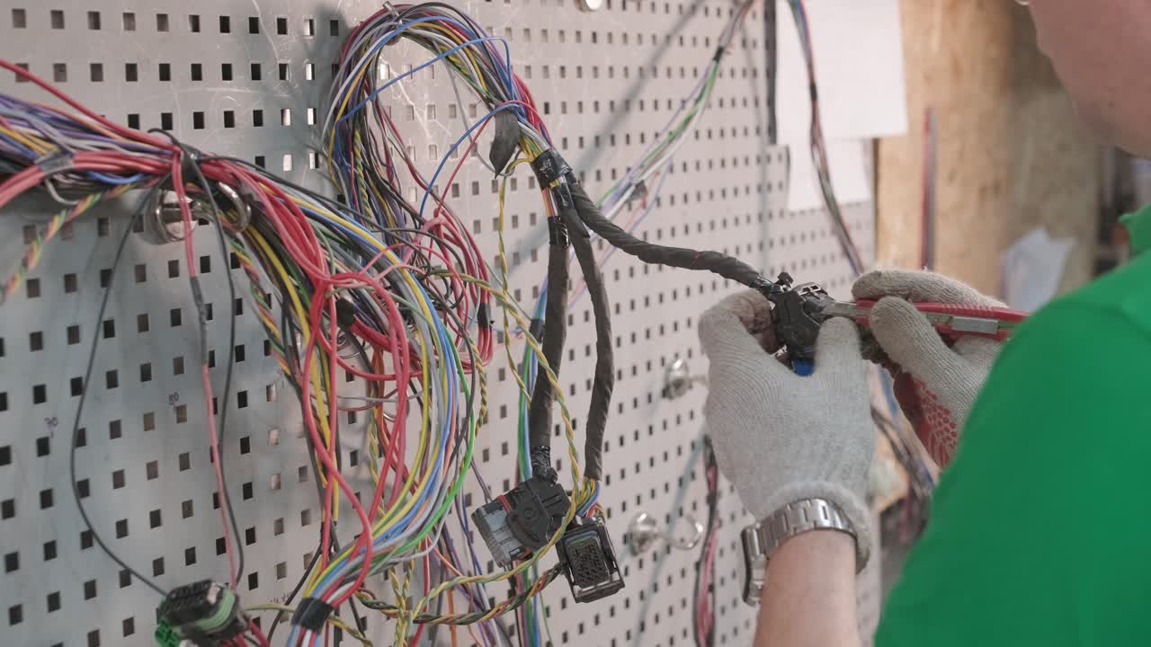 proceso de fabricación de arneses de cableado para vehículos, industria del automóvil