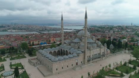 fatih mosque, istanbul drone footage, jk01