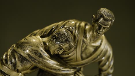 bronze jujutsu trophy sculpture