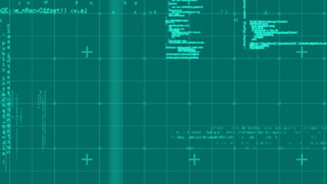 animation of data processing over gray background