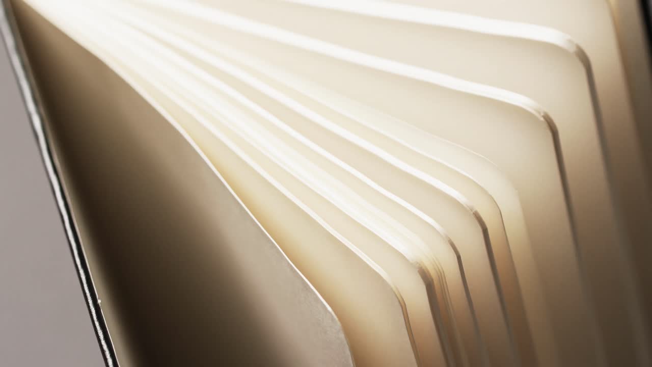 Micro of notebook pages and copy space on grey background