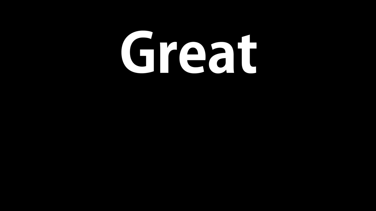 Great text animation message motion graphics