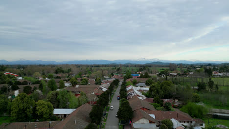 san javier de loncomilla chile maule streets flying view from drone