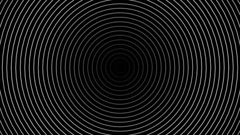 plantilla abstracta con animación de ondas circulares blancas. fondo para su presentación