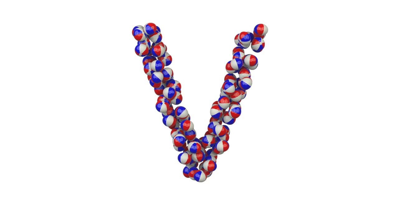 letra de fuente con tema de bola de playa v